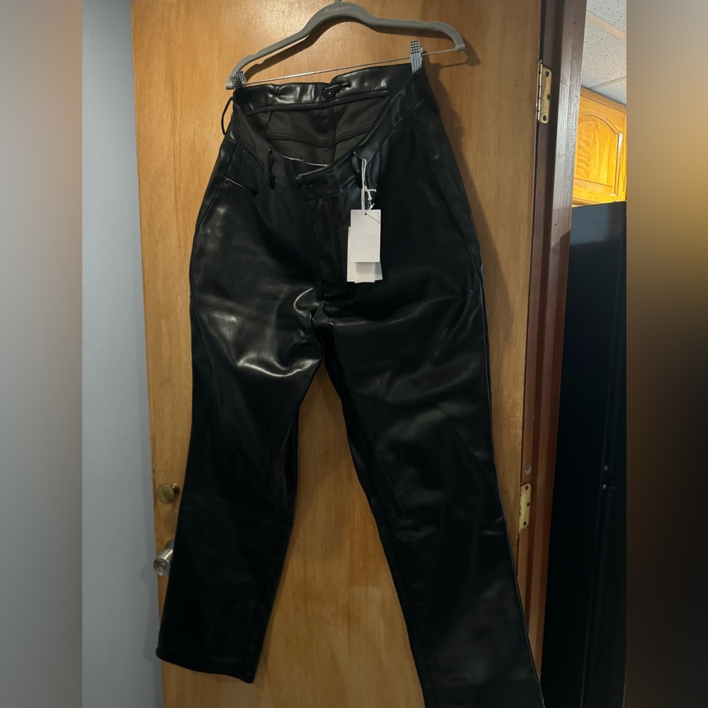 Good American Leather Pants